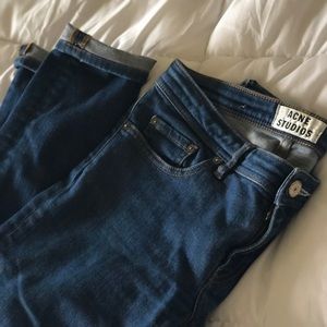 ACNE Denim low raw reform 28/32 jeans. Like new.